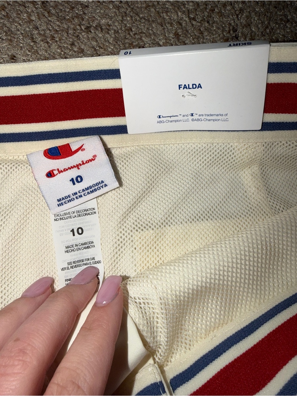 Champion Cream Skirt - Picture 2 of 3